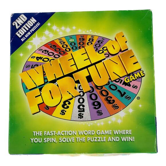 Wheel Of Fortune Board Game Pressman 2nd Edition 2005 Word Puzzles Home Version - Picture 1 of 11